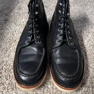 Thursday Moc Toe Black Leather Men's Boots